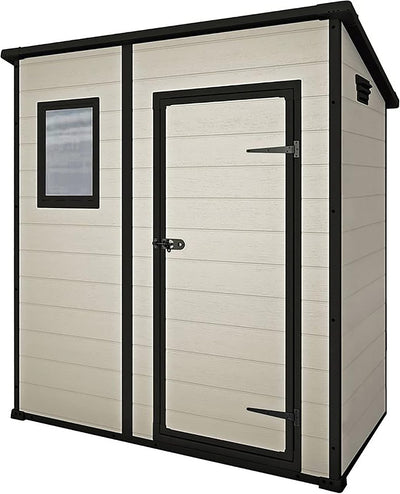 6 x 4 ft Outdoor Garden Storage Shed with Single Door