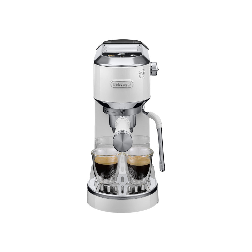 DeLonghi Dedica Duo EC890.WI Espresso Coffee Machine – White